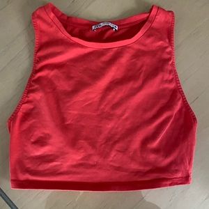 Zara Red Crop Top